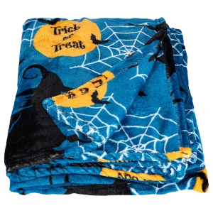 Плед Witches 135x205 см фланель цвет темно-синий