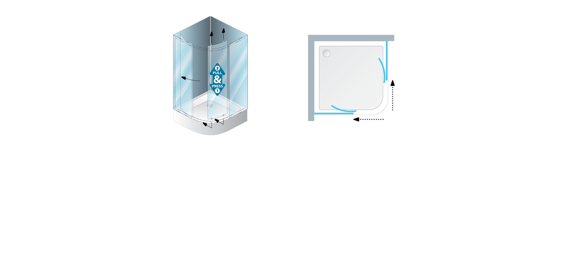 Душевой уголк  Kolpa-San Pulsar 00703  Словения  - Вид №1