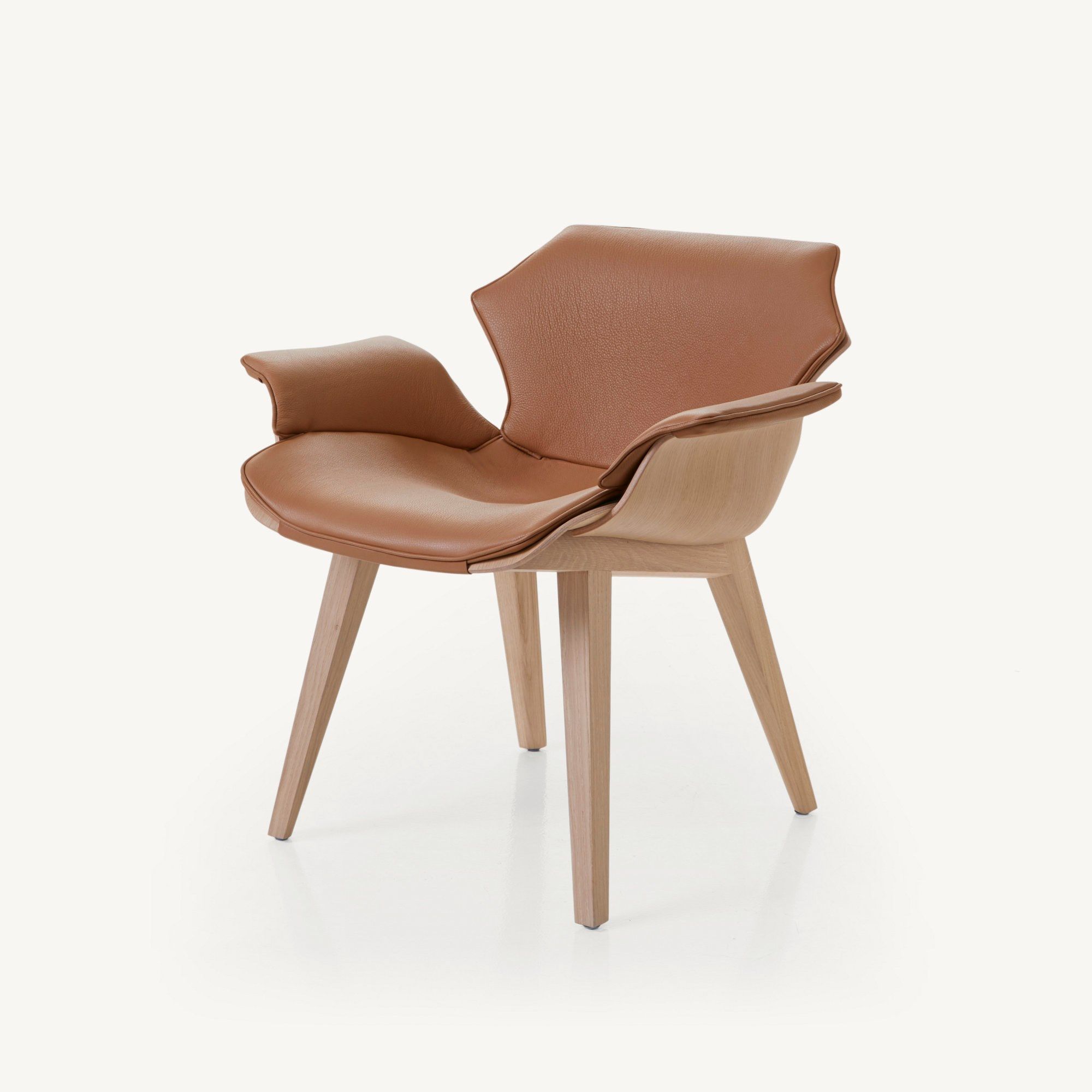 Кожаное кресло с подлокотниками BassamFellows Petal ARCH-00080919 - Вид №7