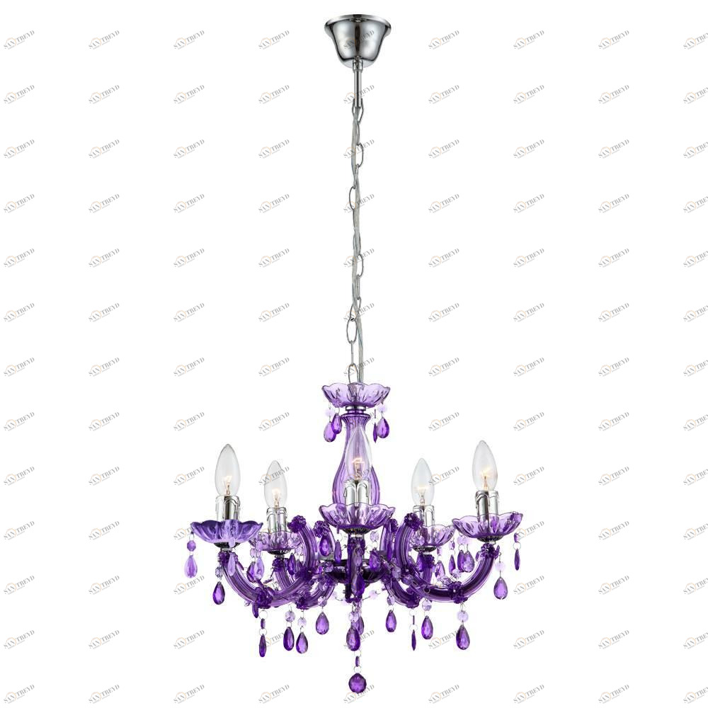 Подвесная люстра Globo Cuimbra II 63115-5 GLOBO CUIMBRA II 107995 Фиолетовый Ceramica Globo 