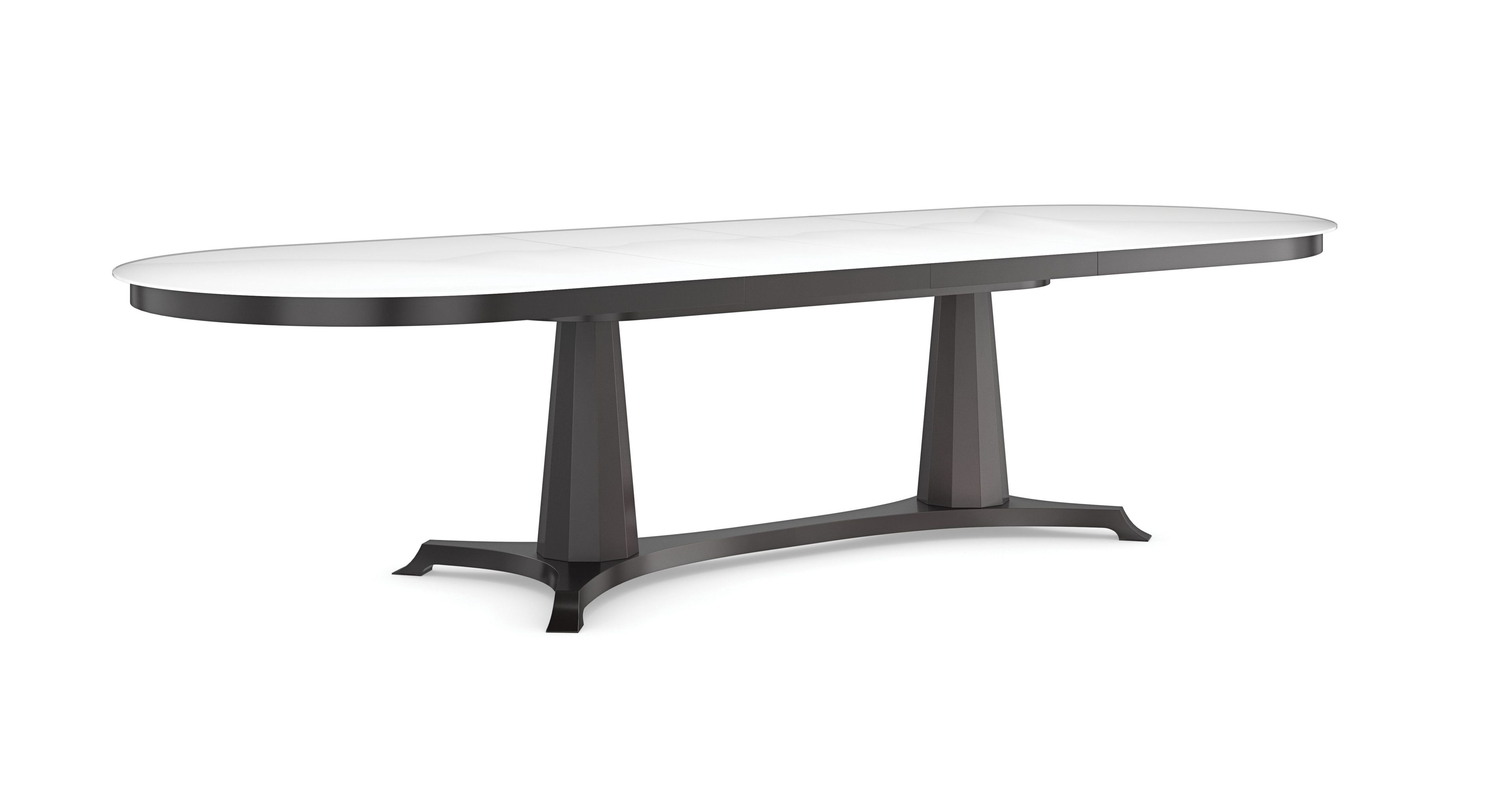 Выдвижной овальный стол из закаленного стекла Caracole BORDEAUX ARCH-00119702 - Вид №6