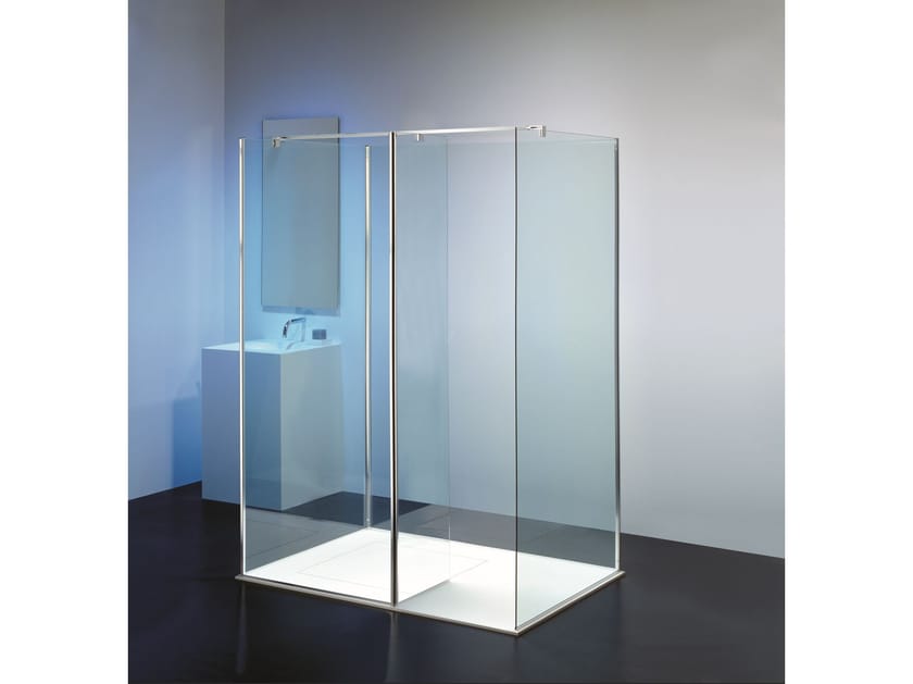 Душевая кабина в центре комнаты прямоугольное стекло Provex Industrie ARCH-00057630