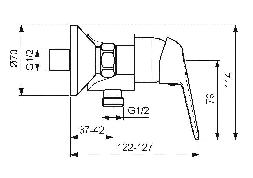 BA387AA Смеситель для душа VIDIMA FINE  - Вид №2