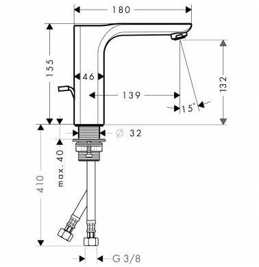 Axor Смеситель для умывальника, однорычажный Axor urquiola sun-id-1480872 - Вид №2