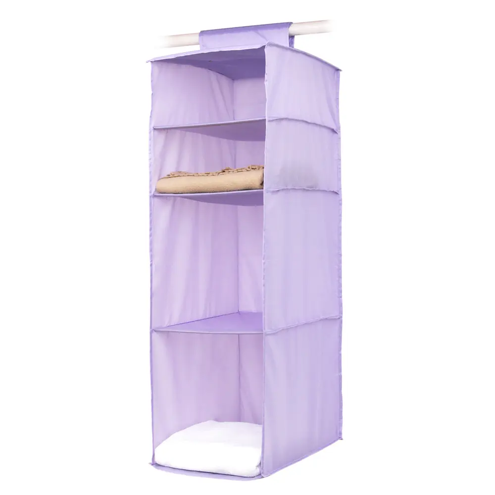 Органайзер подвесной Spaceo 4 полки 30х40х90 см цвет фиолетовый STLM-2030249
