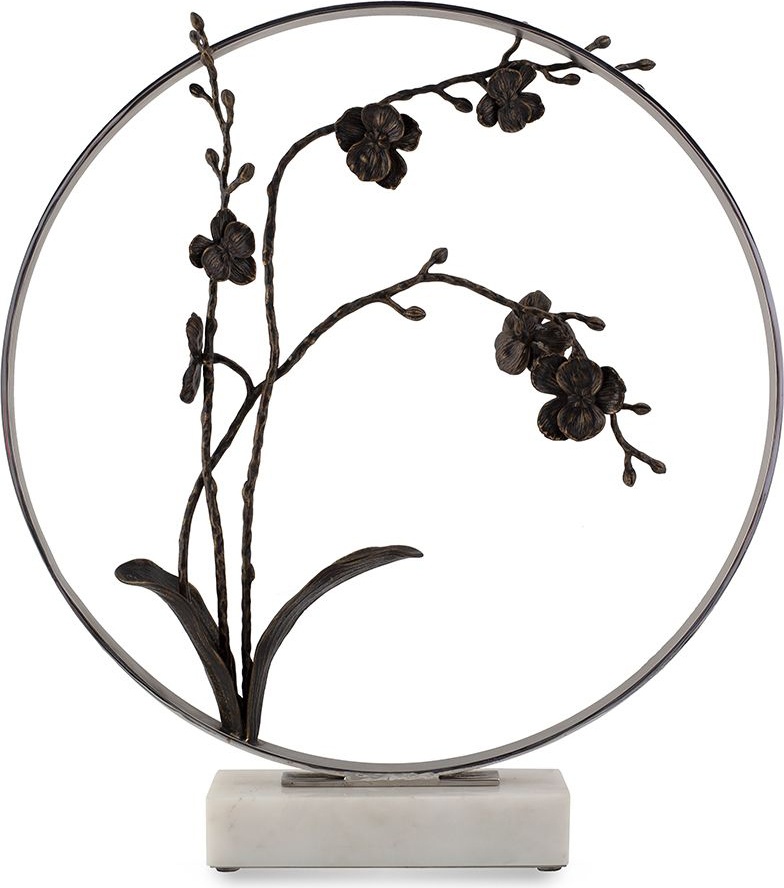 10636991 Michael Aram Арт-объект Michael Aram "Лунные врата.Чёрная орхидея" 56см Латунь 