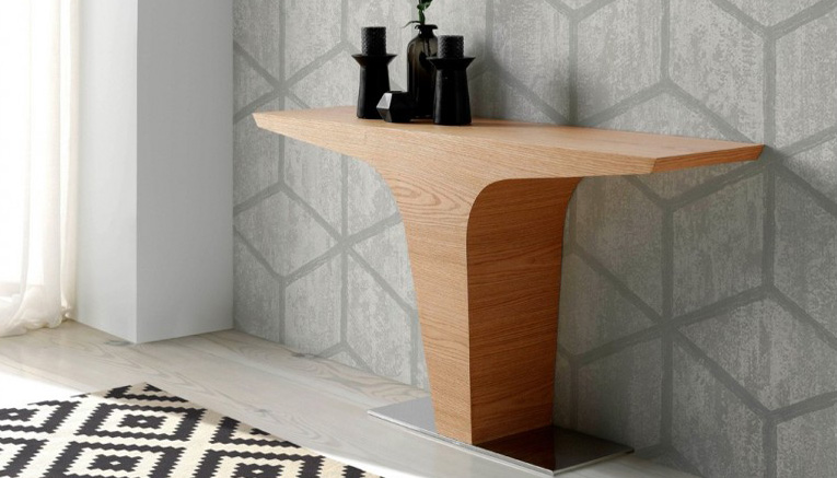 Консоль деревянная на металлическом подиуме дуб LE051-X от Angel Cerda ANGEL CERDA  147048 Коричневый  - Вид №2