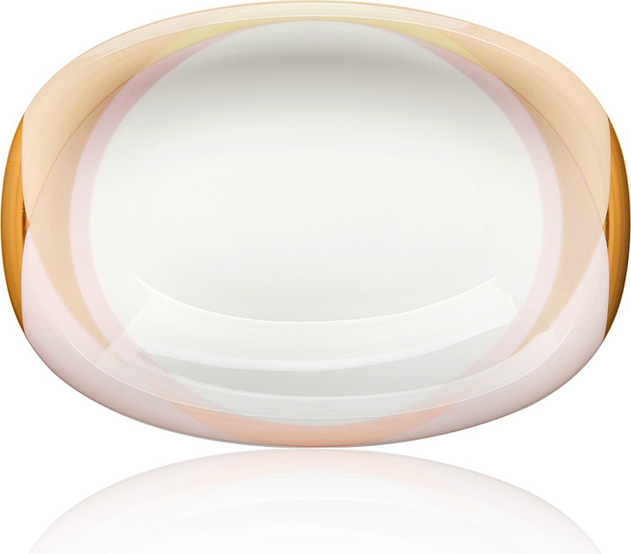 10609960 Furstenberg Блюдо овальное Furstenberg "Флюен. Игра цвета" 21,5см Фарфор 