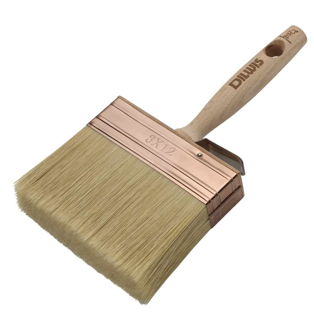 Кисть плоская фасадная 120 мм DILWIS Pro синтетическая щетина STLM-2106323
