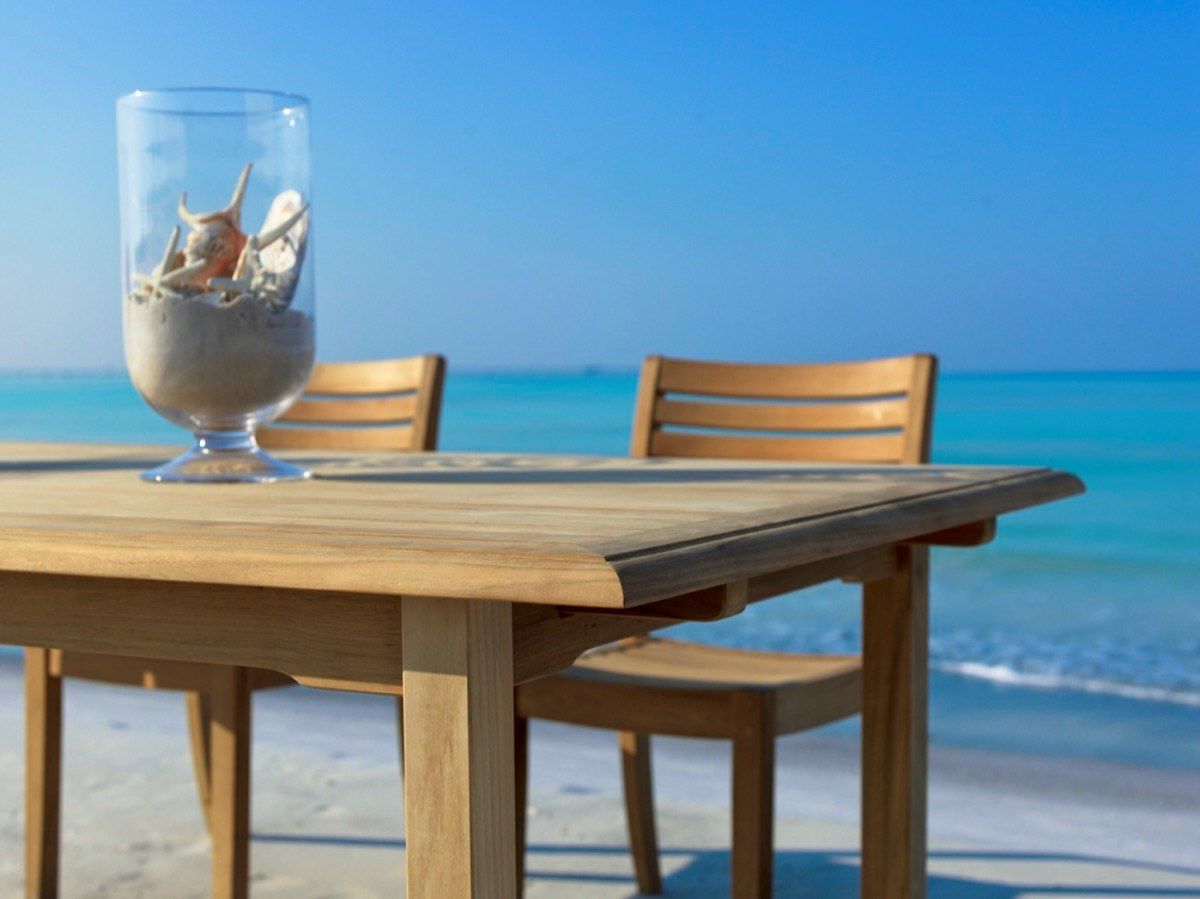 Выдвижной прямоугольный стол из тикового дерева Unopiù Челси ARCH-00046685 - Вид №4