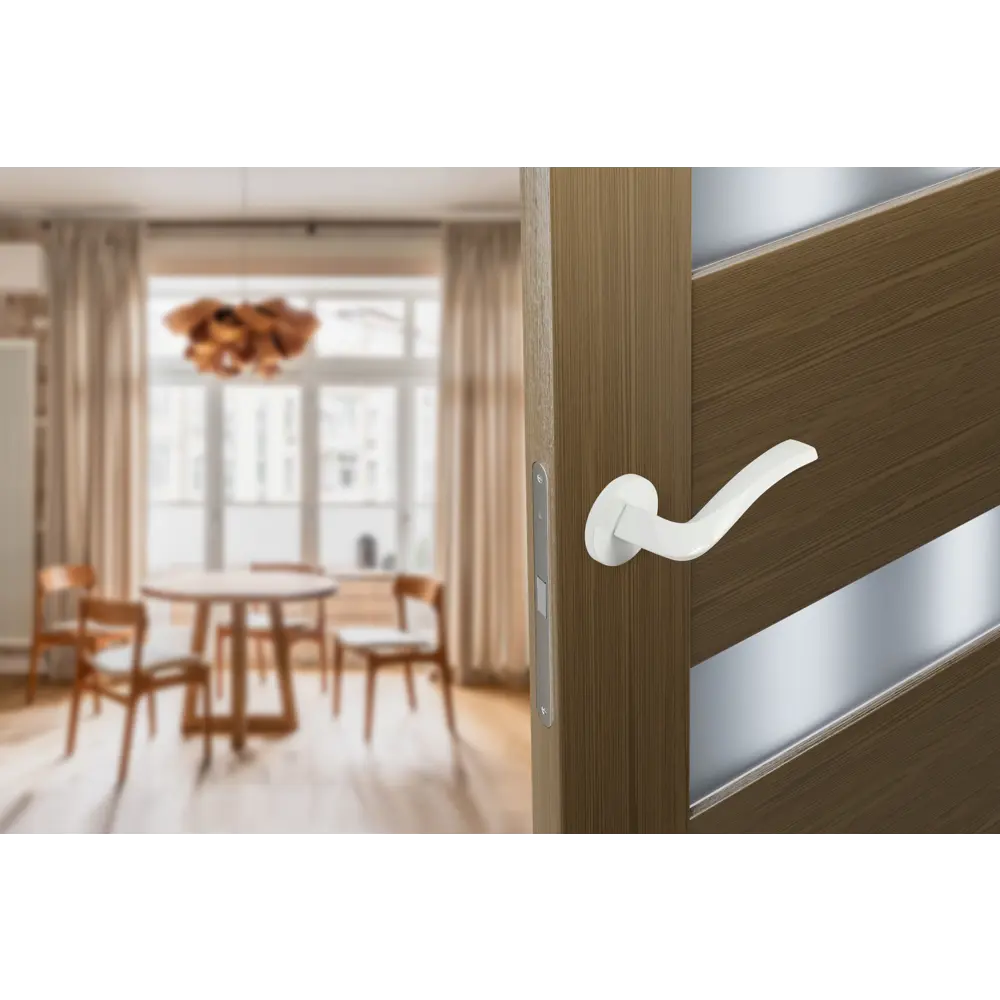 Дверные ручки EDSON EDS-40H-R2 белые для межкомнатных дверей 85170508 STLM-0059405 - Вид №10