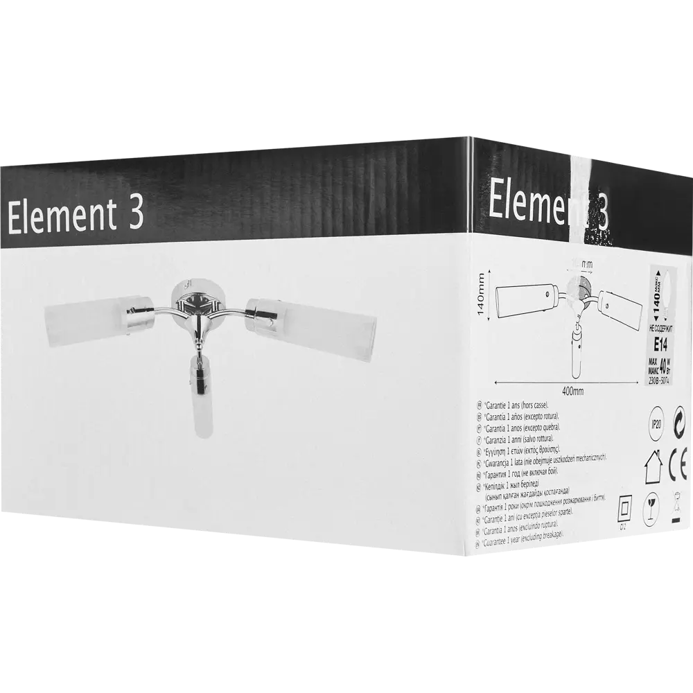 Люстра Element 3xE14x40 Вт, цвет хром Santreyd STLM-2092810 - Вид №7