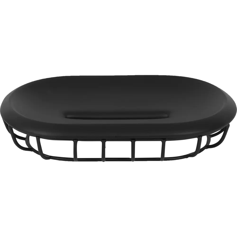 Мыльница Vidage Wyron полирезина цвет чёрный STLM-2045560