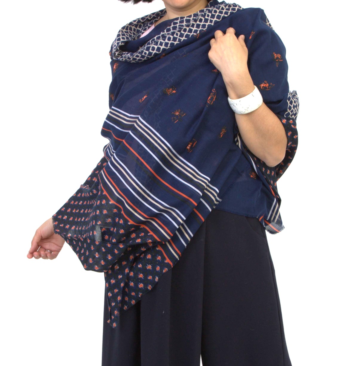 BORNEO_N Шаль 100/200 хлопок 100% PETRUSSE Santreyd 