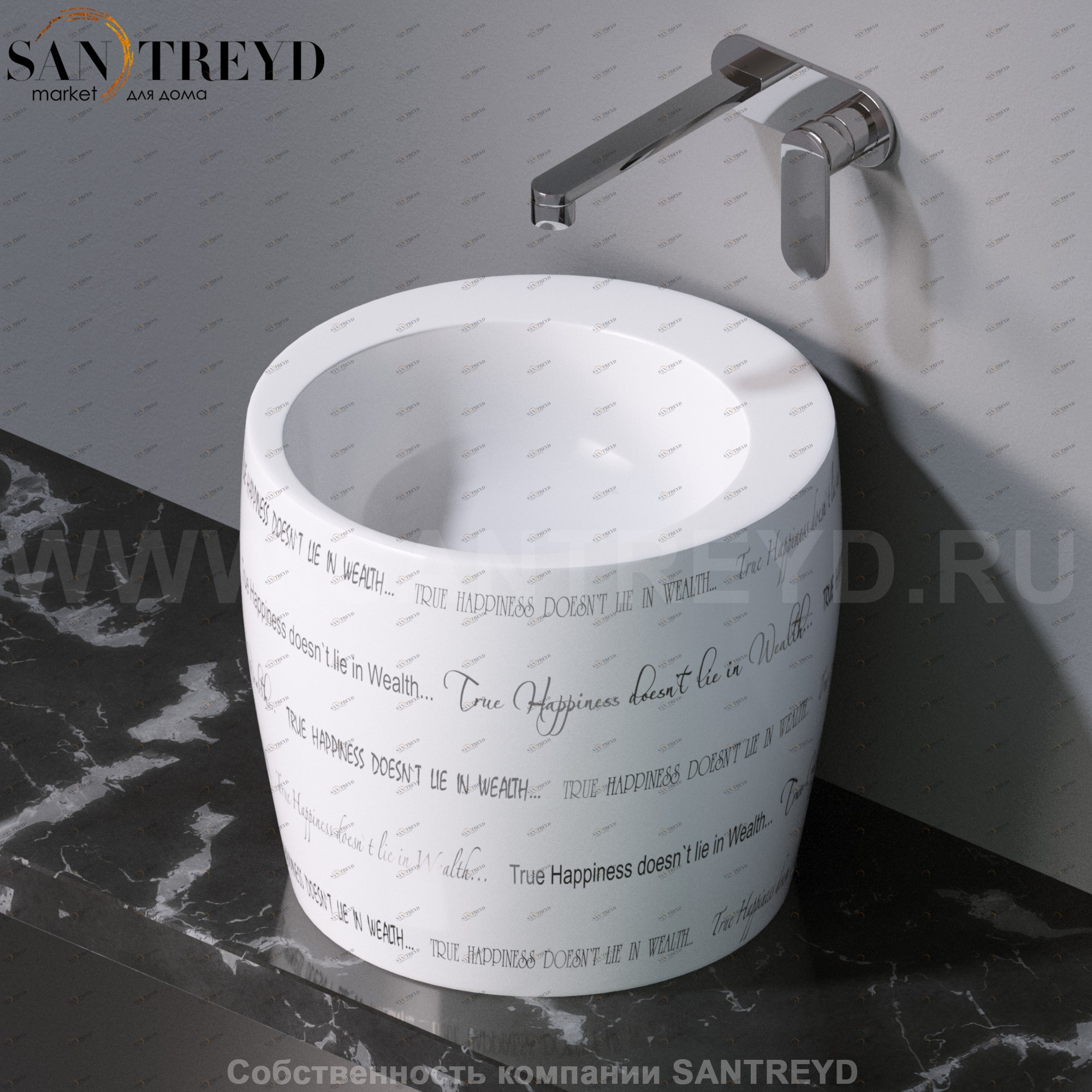 L101420P Накладная раковина на столешницу  круглая A. e T. Italia TOTEM AeT ITALIA