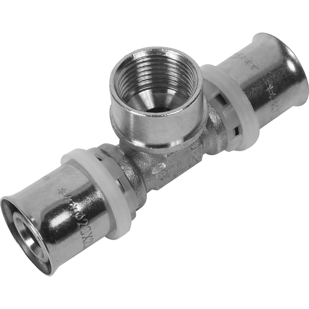Тройник Valtec для трубных соединений 20x1/2"x20 мм 15474532 STLM-0005950