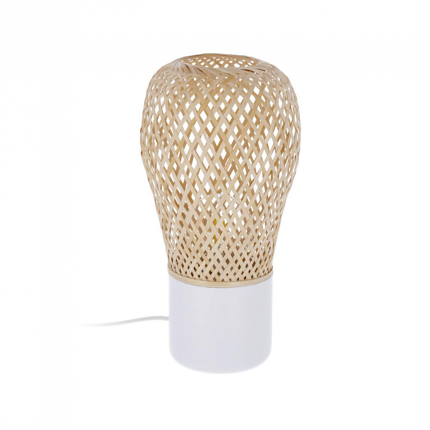 081804 белая настольная лампа La Forma Derora 