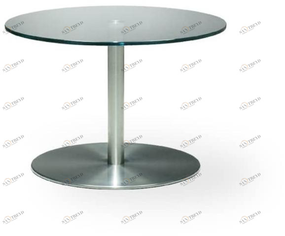 ROSSIN Круглый журнальный столик из стали и стекла [email protected] sun-id-1369990