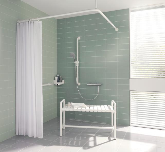 802.03.220 Угловая полка с настенным кронштейном HEWI USA Produkte  - Вид №1