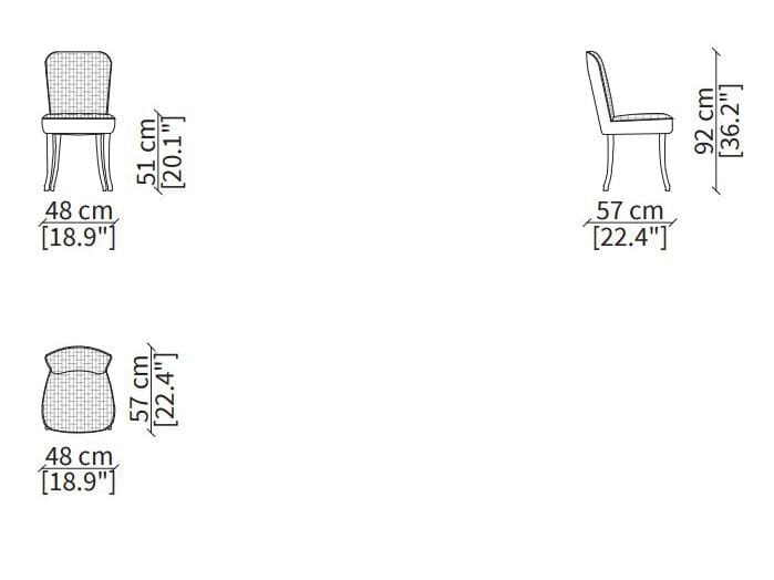 Тканевое кресло Vittoria Frigerio AMBRA ARCH-00139090 - Вид №3