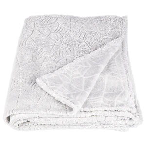 Плед светящийся Web 140x200 см фланель цвет светло-серый