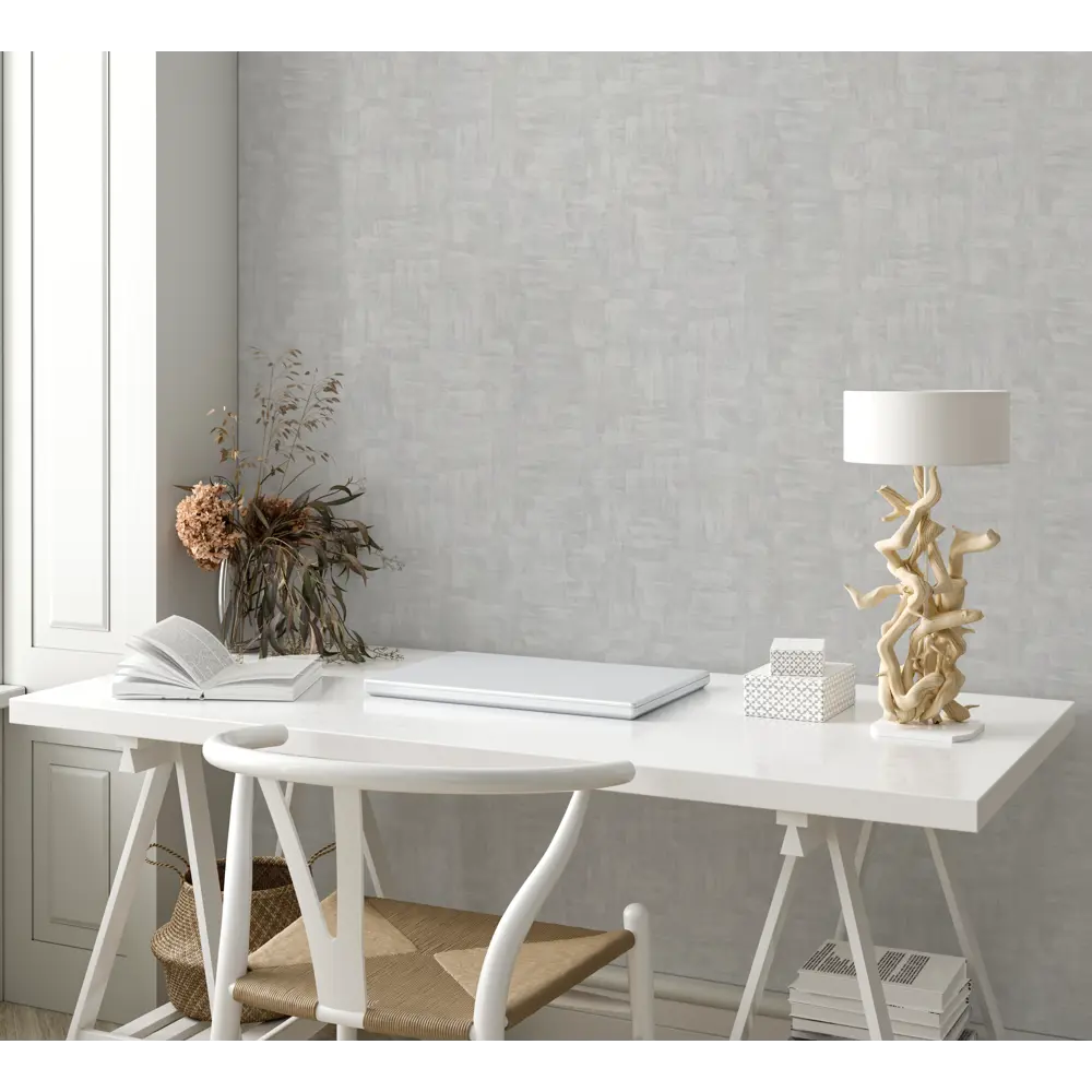 Флизелиновые обои Palitra Life France в насыщенном графитовом оттенке 88873390 STLM-1508912 - Вид №4
