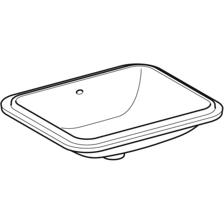 500.762.01.2 Раковина под столешницу Geberit VariForm прямоугольной формы Geberit  - Вид №9