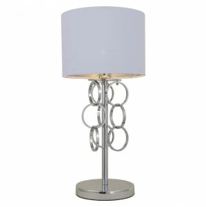 Настольная лампа Crystal Lux Olimpo TL1 CRYSTAL LUX ИНТЕРЬЕРНЫЕ 080455 Белый;серебро