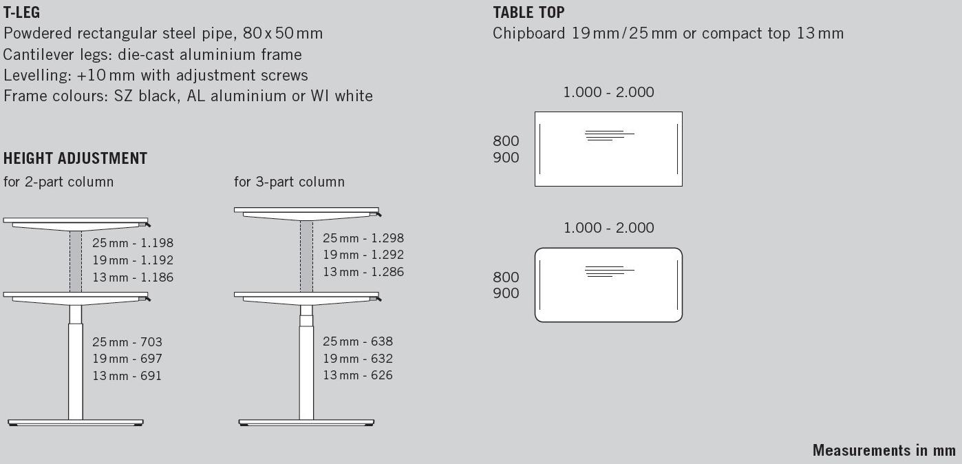 BENE Регулируемый по высоте стол с электроприводом Lift sun-id-1506560 - Вид №5