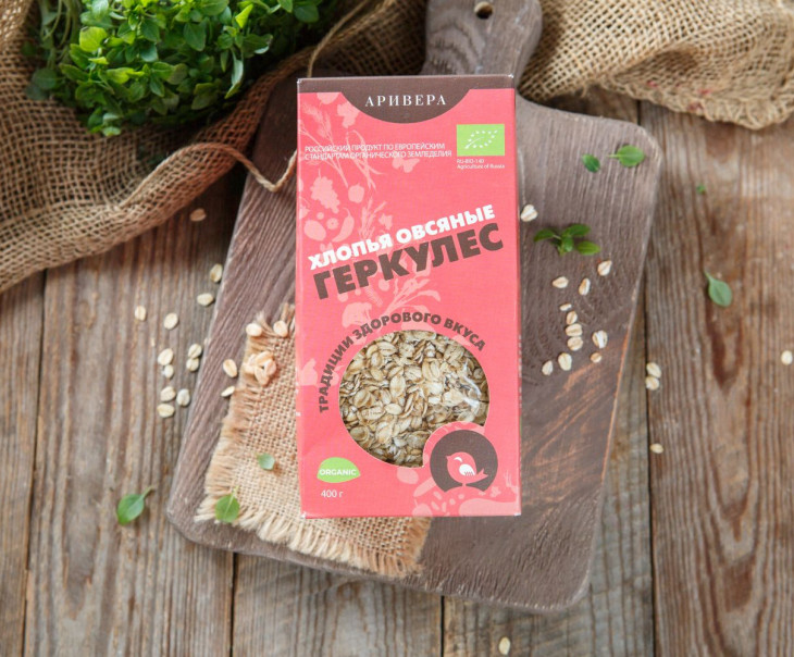 4169 Хлопья овсяные "Геркулес" Вкусляндия  - Вид №3