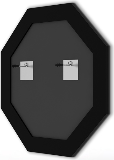 BY 3772 Зеркало в багетной раме - виньетка бронзовая 85 mm EVOFORM Octagon - Вид №1