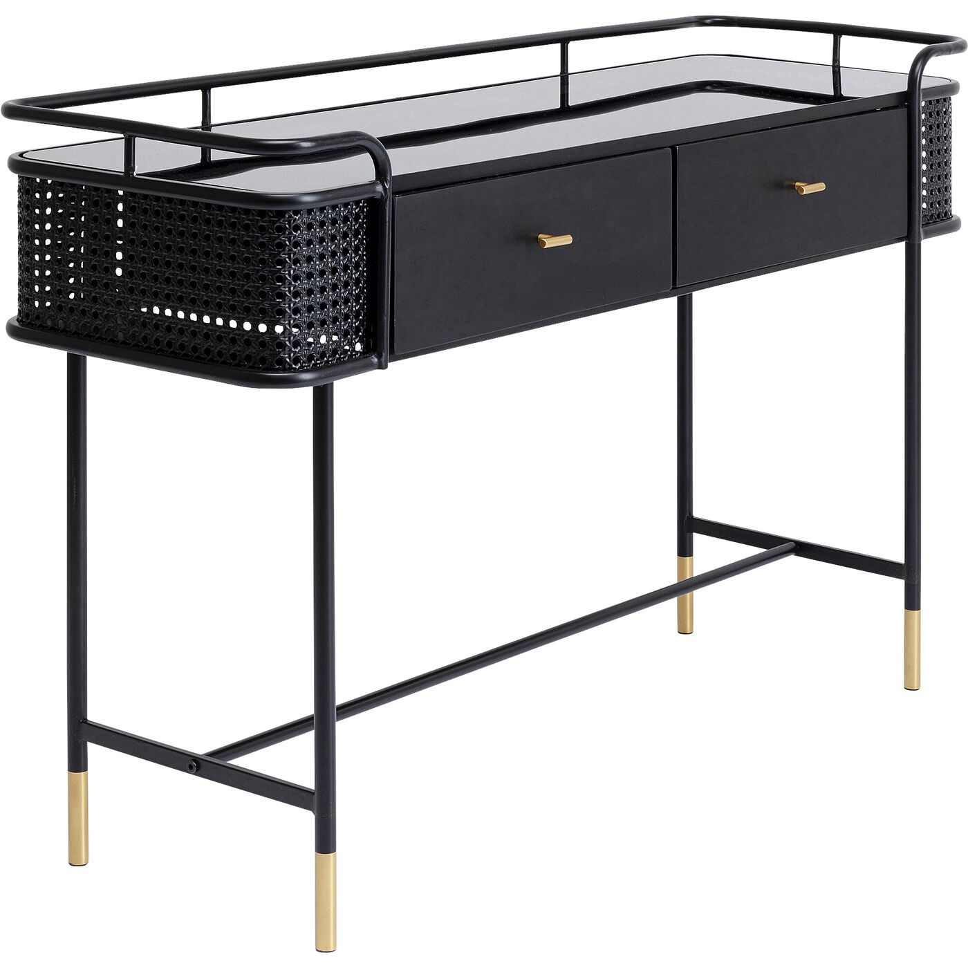 Прямоугольная консоль из стали и дерева с ящиками KARE Design забор ARCH-00102200