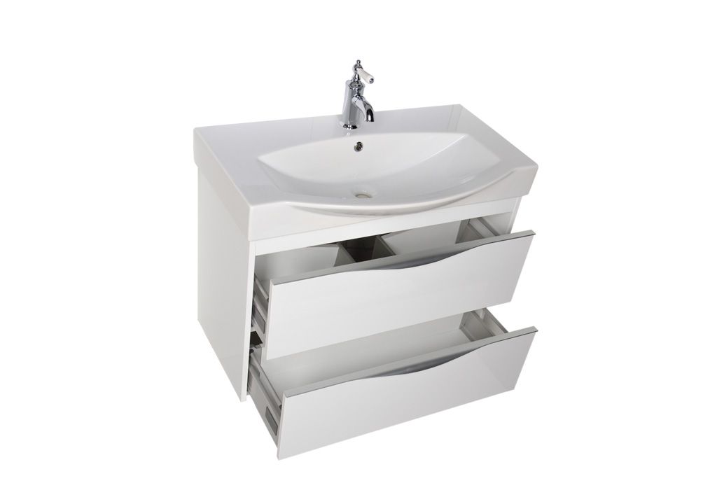 Тумба под раковину Aquanet Франка 85 белый sun-id-275456 - Вид №5