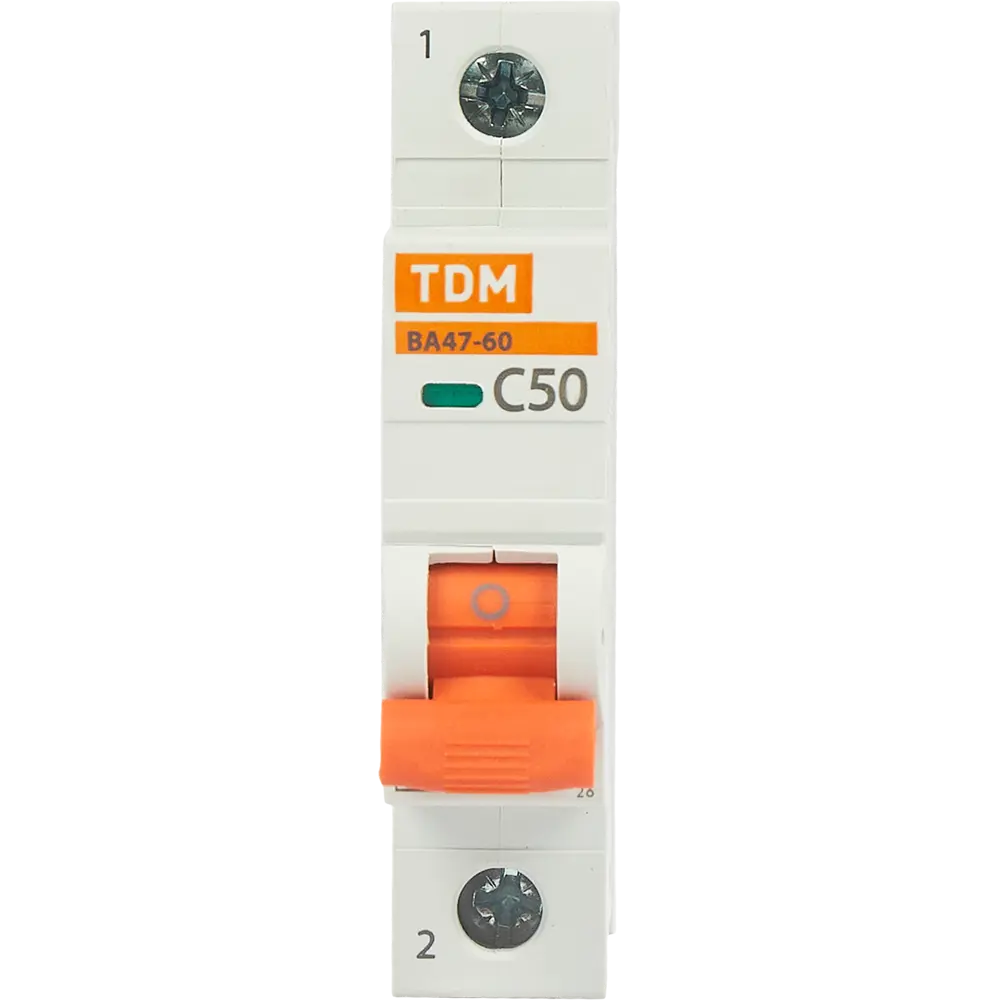 Автоматический выключатель TDM Electric ВА47-60 1P C50 А 6 кА SQ0223-0082 STLM-2114887 - Вид №1