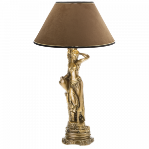 32016+34013 Настольная лампа Девушка с кувшином Бронза Тоффи BOGACHO