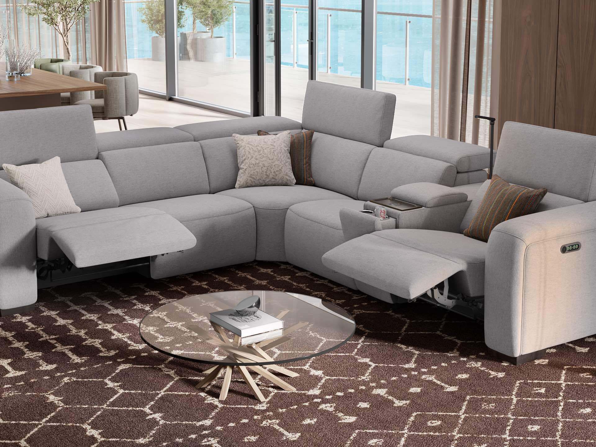 Угловой диван из ткани Sofanella Сорренто ARCH-00014430 - Вид №2