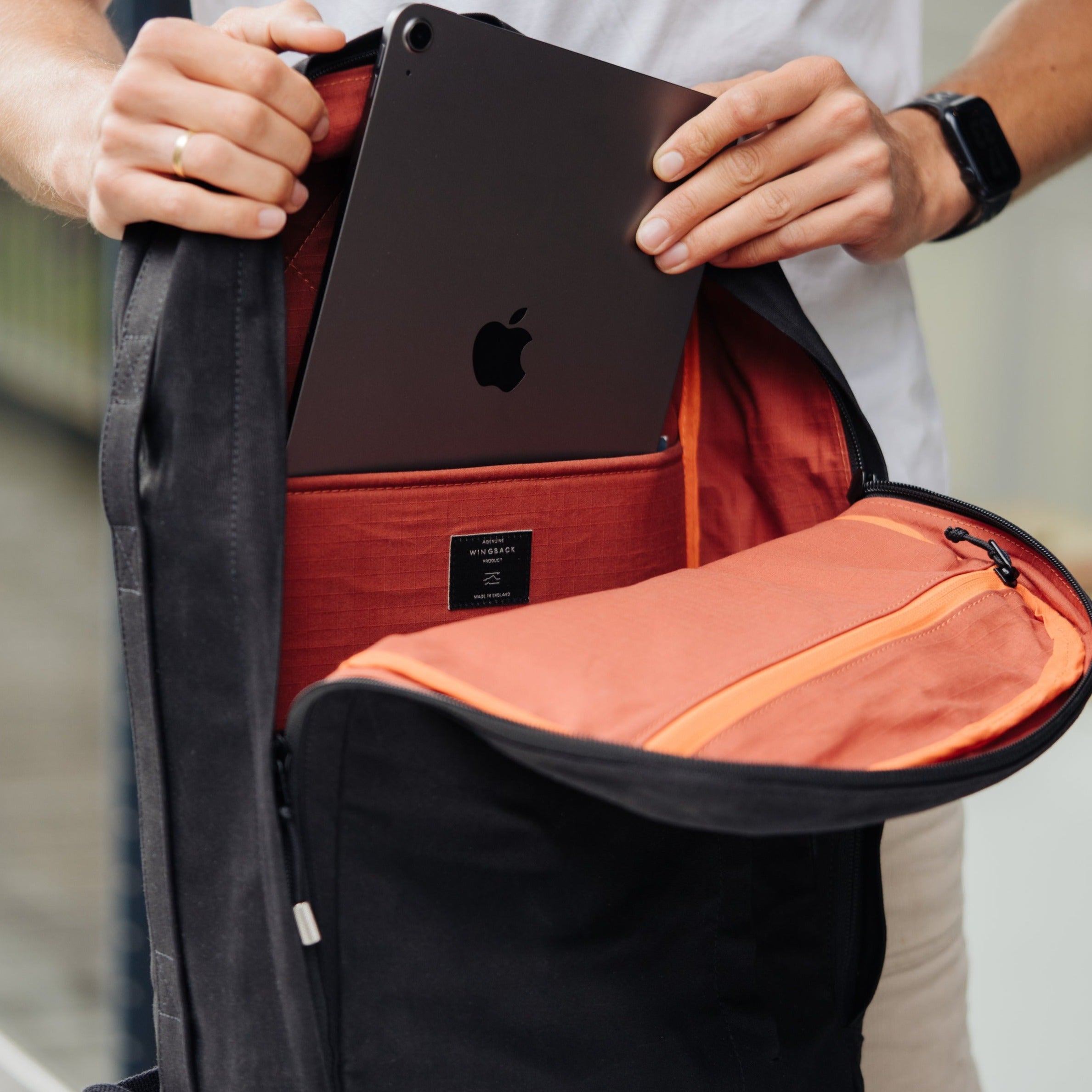 W301BLA-MAR-BRA Everyday Pack 21L - Морской / Латунь Wingback  - Вид №10