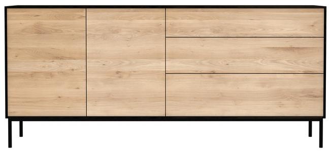 Ethnicraft Комод из дуба с распашными дверцами с ящиками Oak blackbird 051471 - Вид №1