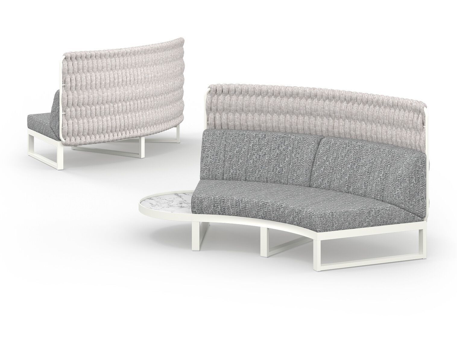 Модульный изогнутый садовый диван из ткани MAMAGREEN Munia ARCH-00141430 - Вид №7