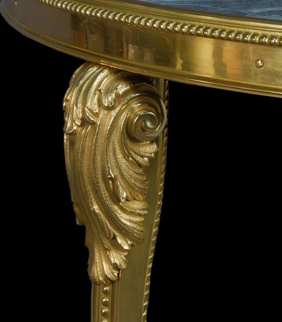 Tisserant Высокий круглый мраморный журнальный столик sun-id-1377471 - Вид №1