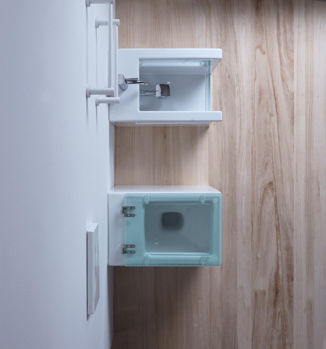 GLWC010 Напольный унитаз приставной GSG CERAMIC GLASS - Вид №4