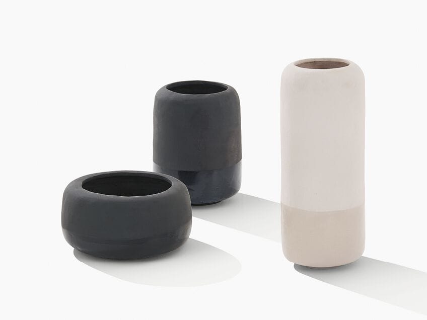 Круглый садовый горшок из глазурованной керамики Poliform Crew ARCH-00017858