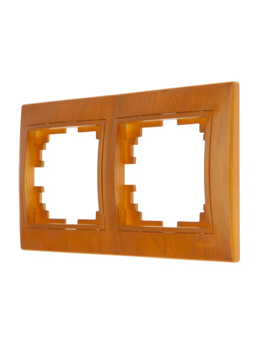 MIRA Рамка 2-ая горизонтальная ольха LEZARD 701-0700-147 - Вид №1