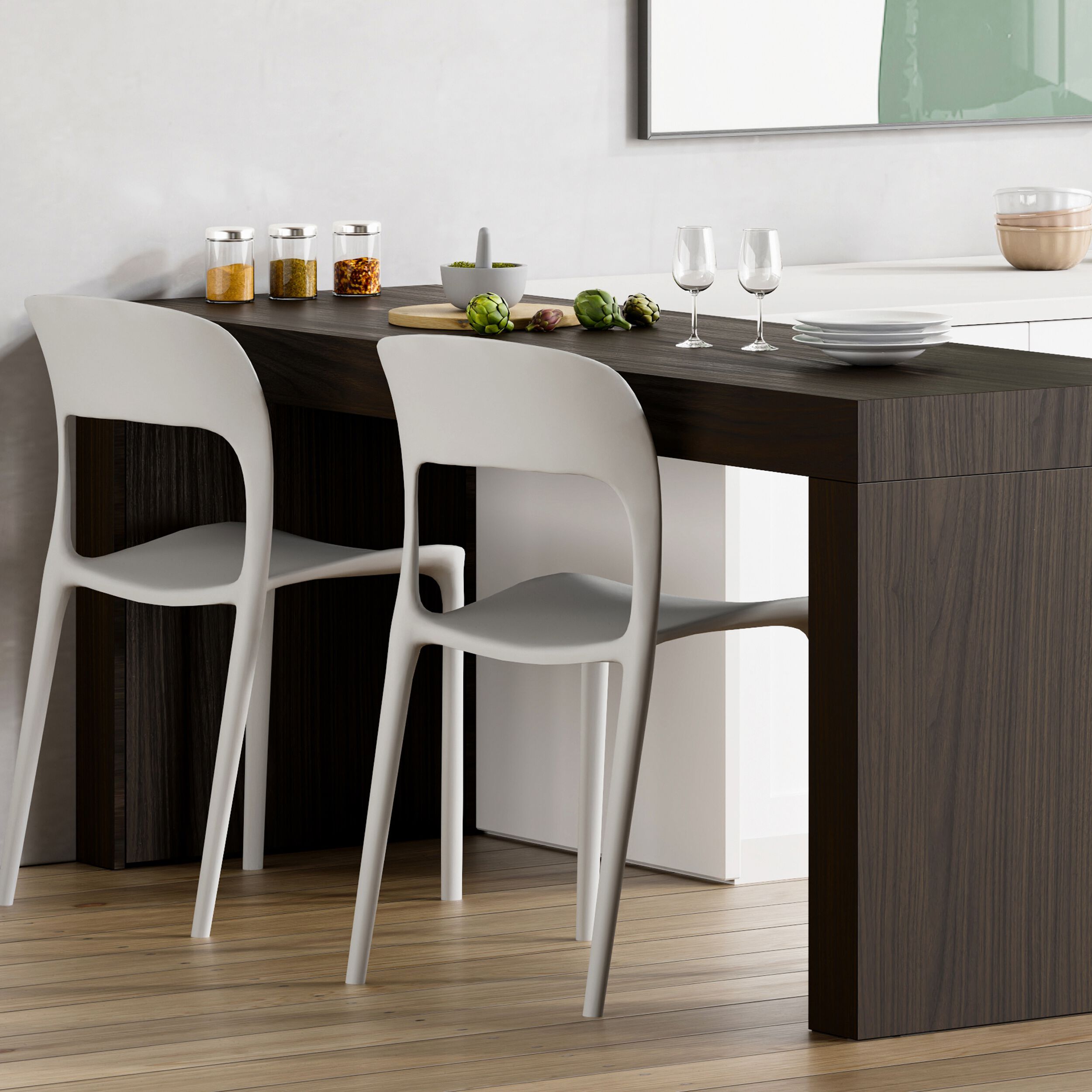 Прямоугольный обеденный стол из меламиновой ткани Mobili Fiver Evolution ARCH-00051868 - Вид №32