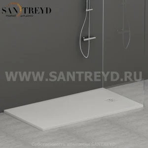 DP16090501 Душевой поддон 160х90 см цвет Белый бархат Globo DOCCIAPIETRA Италия