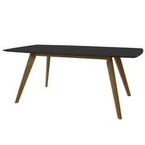 Стол обеденный Tenzo Bess, 75х185х95 см, дуб, черный