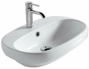 7118 Подвесная раковина настенная овальная Galassia Ergo белая