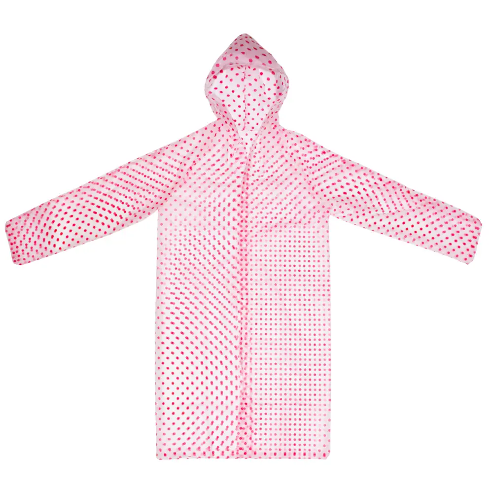 Плащ-дождевик на кнопках Garden Show 466635 цвет белый в красный горошек размер L Нет STLM-2103538 - Вид №3