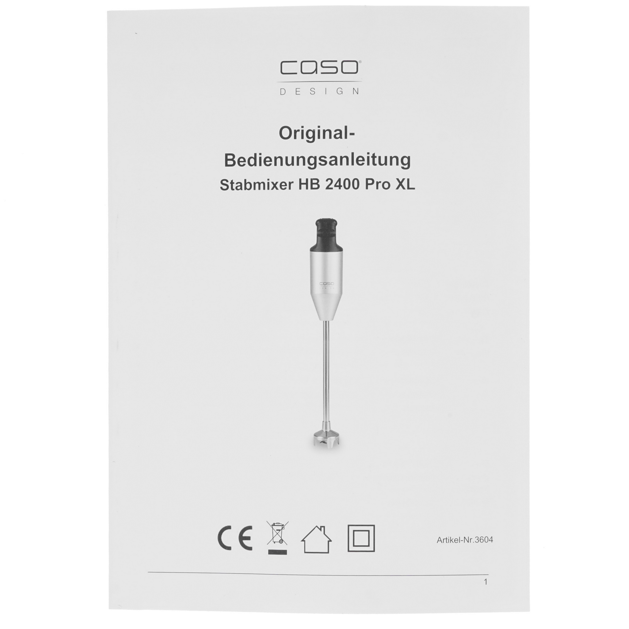 8195795 Блендер погружной CASO HB 2400 Pro XL серебристый STDN-0020774 - Вид №8