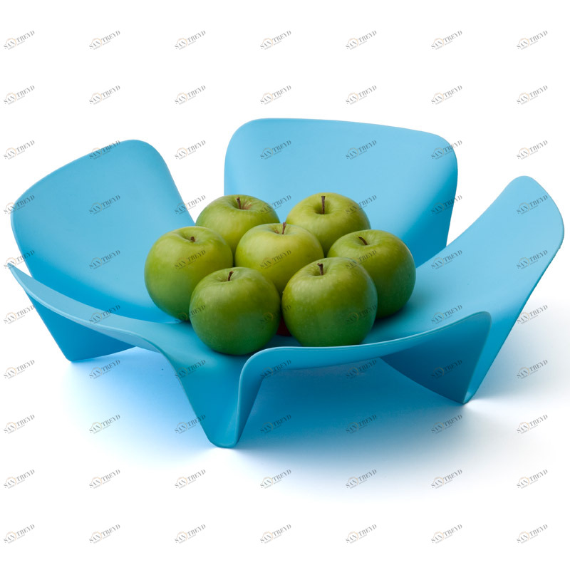 Ваза для фруктов голубая Flower QUALY - 00-3869544 Голубой 